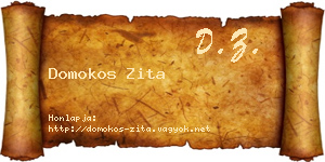 Domokos Zita névjegykártya